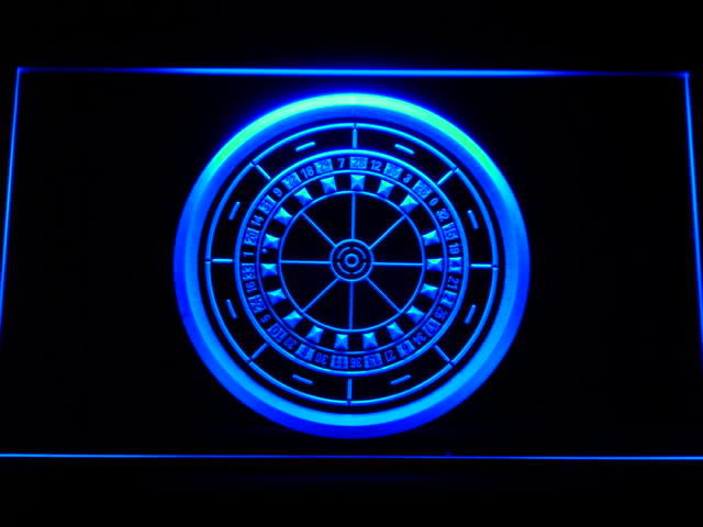 Casino Roulette Game Neon Light Sign